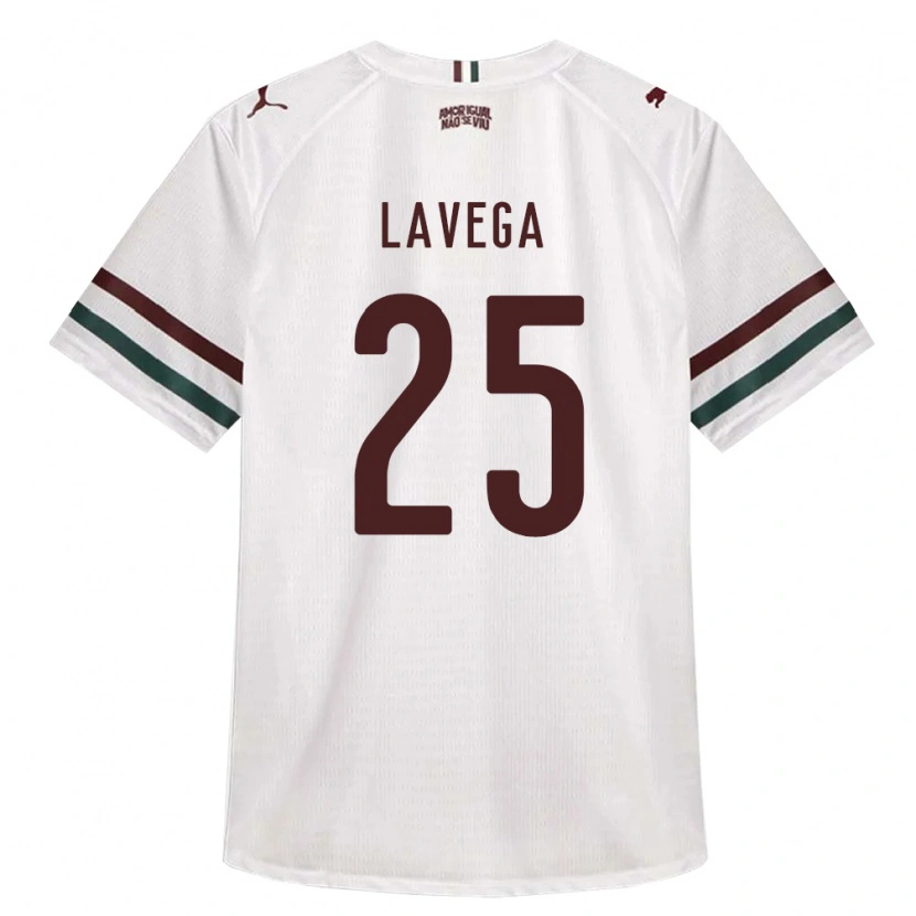 Danxen Hombre Camiseta Joaquín Lavega #25 Blanco Verde Borgoña 2ª Equipación 2026/27 La Camisa México