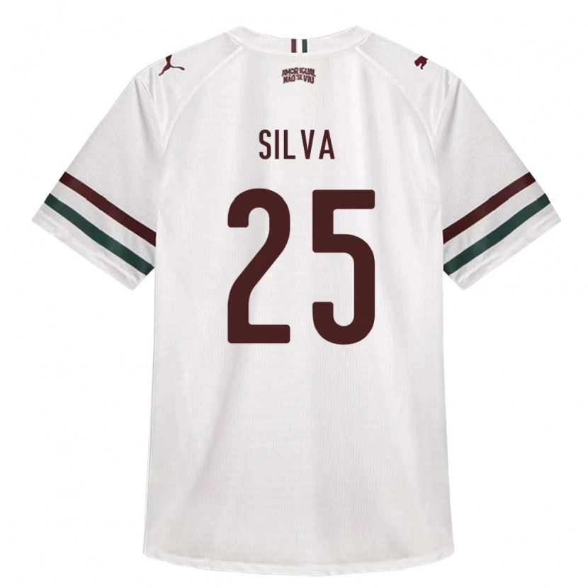 Danxen Hombre Camiseta Julia Silva #25 Blanco Verde Borgoña 2ª Equipación 2026/27 La Camisa México