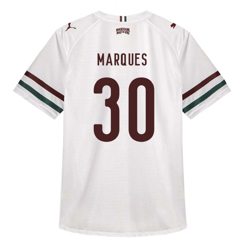 Danxen Hombre Camiseta Vero Marques #30 Blanco Verde Borgoña 2ª Equipación 2026/27 La Camisa México