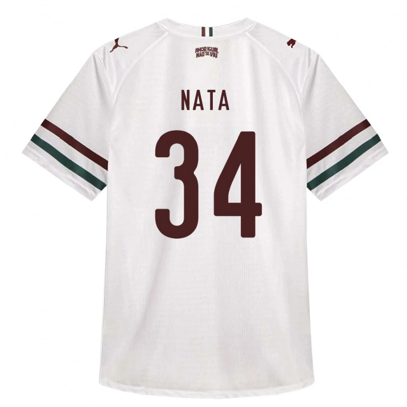 Danxen Hombre Camiseta Wesley Natã #34 Blanco Verde Borgoña 2ª Equipación 2026/27 La Camisa México