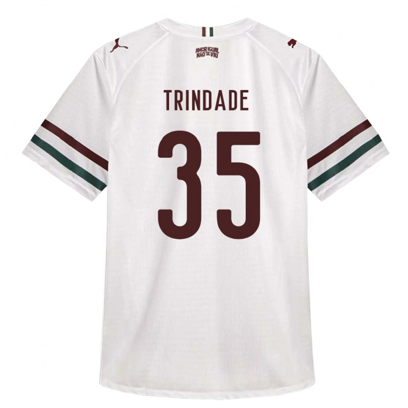 Danxen Hombre Camiseta Andre Trindade #35 Blanco Verde Borgoña 2ª Equipación 2026/27 La Camisa México