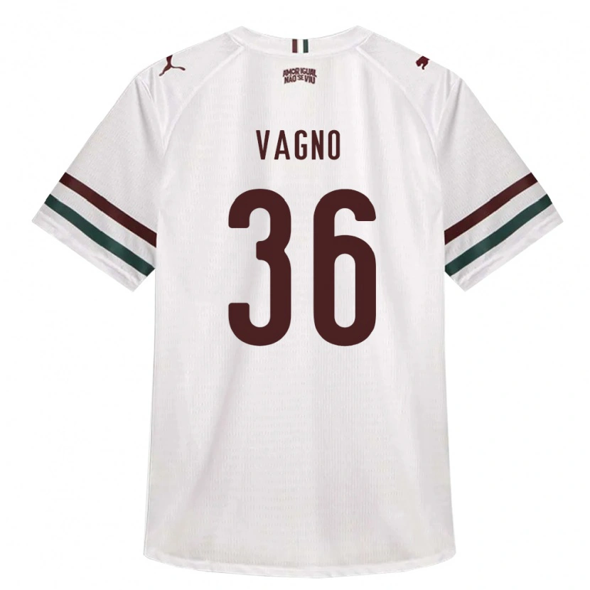 Danxen Hombre Camiseta Vagno De Sousa Brito Júnior #36 Blanco Verde Borgoña 2ª Equipación 2026/27 La Camisa México
