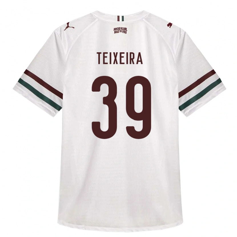 Danxen Hombre Camiseta Gabriel Teixeira #39 Blanco Verde Borgoña 2ª Equipación 2026/27 La Camisa México