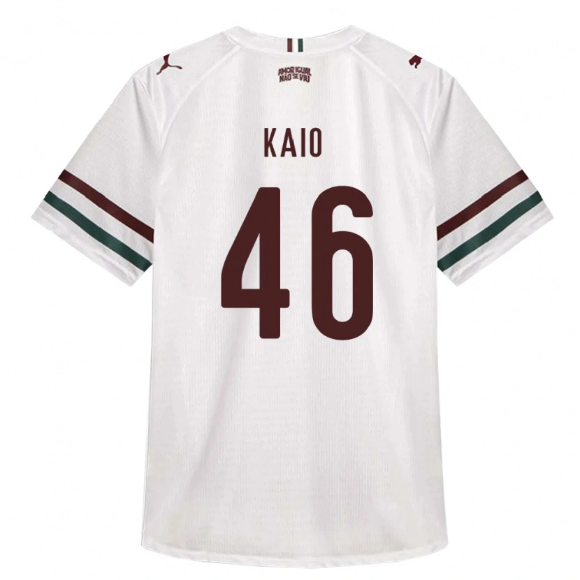 Danxen Hombre Camiseta Kaio Borges Correa #46 Blanco Verde Borgoña 2ª Equipación 2026/27 La Camisa México