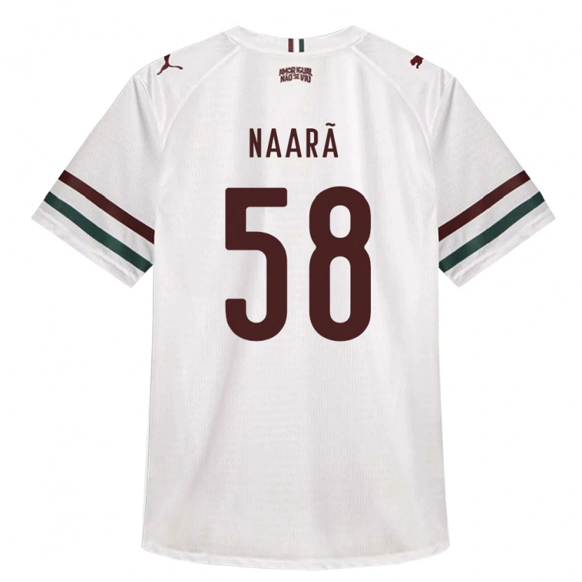 Danxen Hombre Camiseta Naarã Lucas Teixeira Ferreira Dos Santos #58 Blanco Verde Borgoña 2ª Equipación 2026/27 La Camisa México