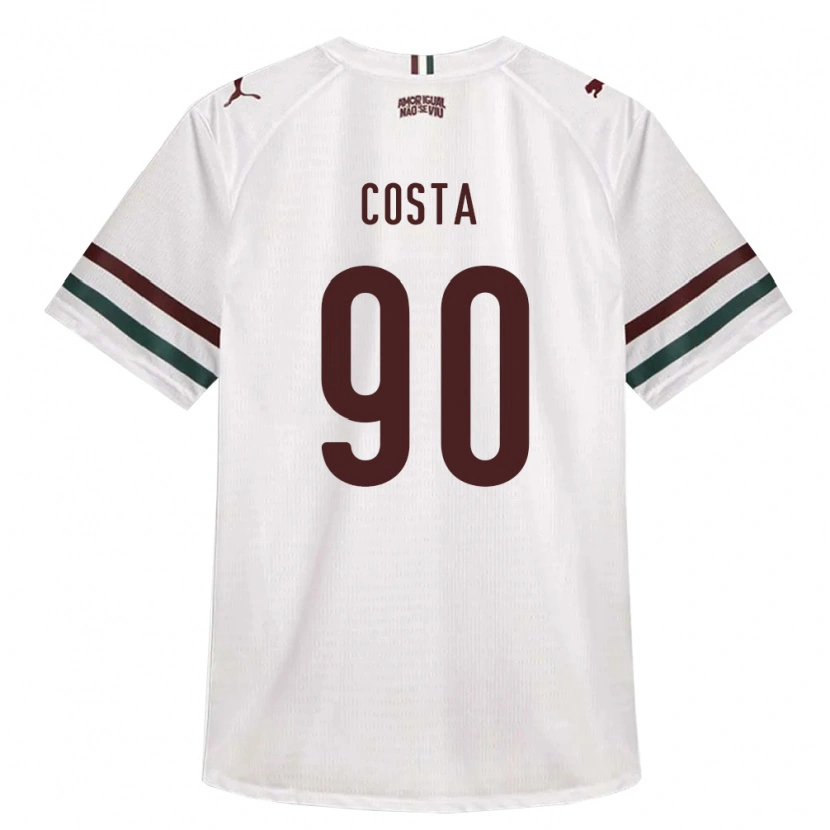 Danxen Hombre Camiseta Douglas Costa #90 Blanco Verde Borgoña 2ª Equipación 2026/27 La Camisa México