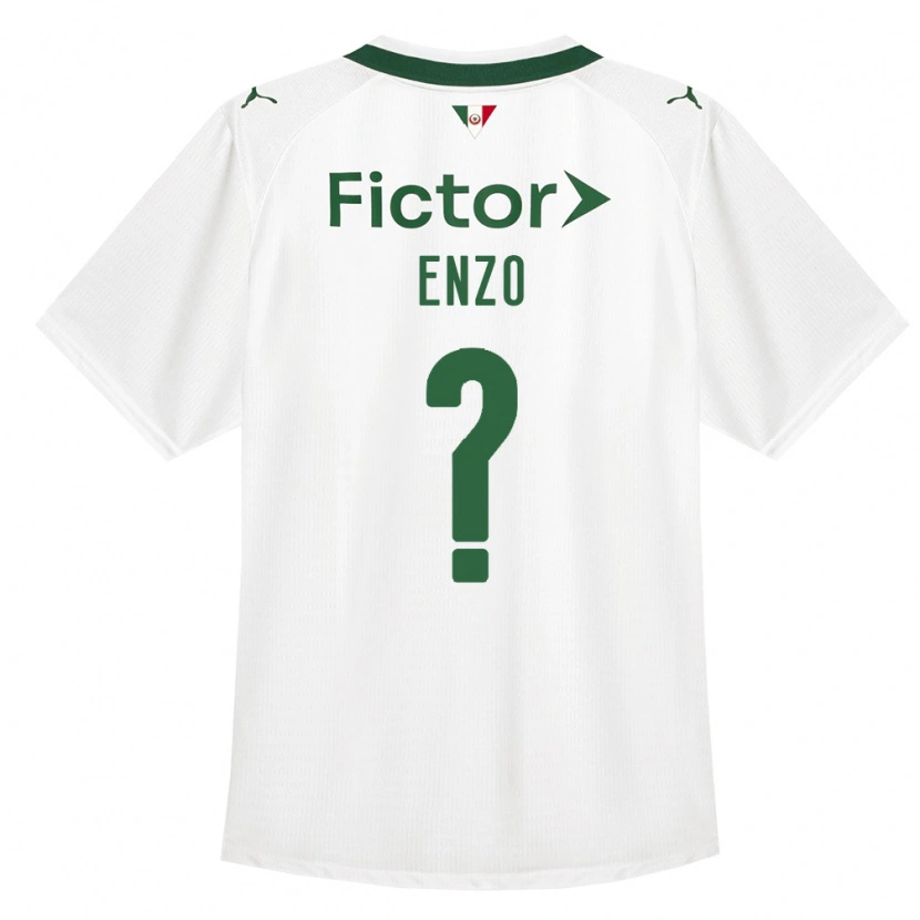 Danxen Hombre Camiseta Enzo Sernagiotto Lopes #0 Verde Blanco 2ª Equipación 2026/27 La Camisa México
