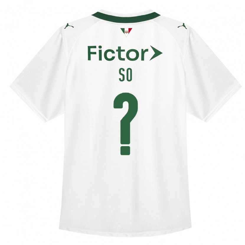Danxen Hombre Camiseta Fábio Só #0 Verde Blanco 2ª Equipación 2026/27 La Camisa México