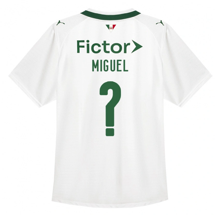 Danxen Hombre Camiseta Carlos Miguel #0 Verde Blanco 2ª Equipación 2026/27 La Camisa México