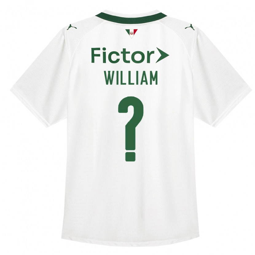 Danxen Hombre Camiseta William #0 Verde Blanco 2ª Equipación 2026/27 La Camisa México
