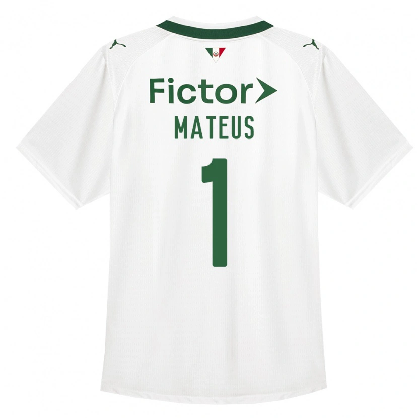 Danxen Hombre Camiseta Mateus #1 Verde Blanco 2ª Equipación 2026/27 La Camisa México