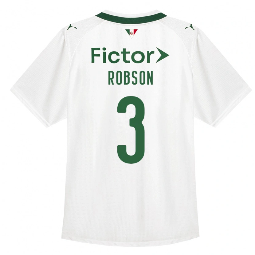 Danxen Hombre Camiseta Robson Fernandes Dos Santos #3 Verde Blanco 2ª Equipación 2026/27 La Camisa México