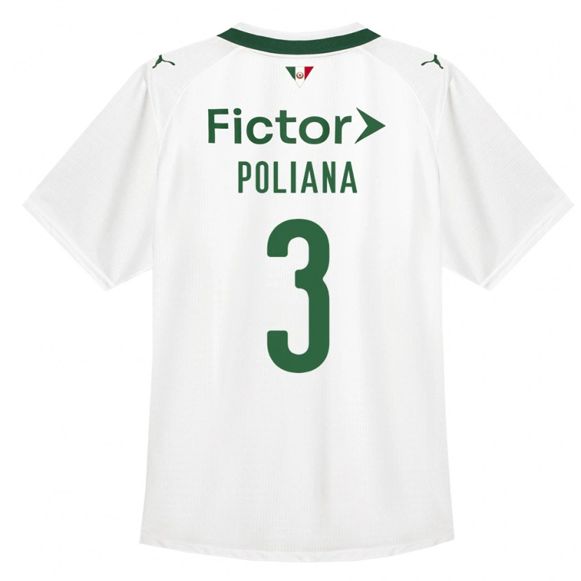 Danxen Hombre Camiseta Poliana #3 Verde Blanco 2ª Equipación 2026/27 La Camisa México