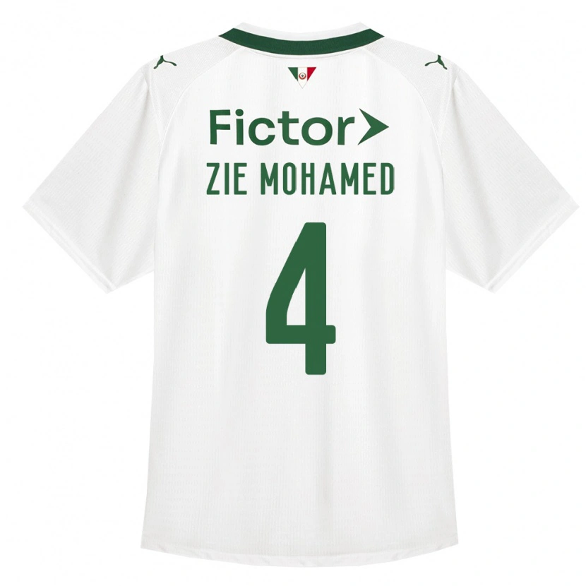 Danxen Hombre Camiseta Kone Zie Mohamed #4 Verde Blanco 2ª Equipación 2026/27 La Camisa México