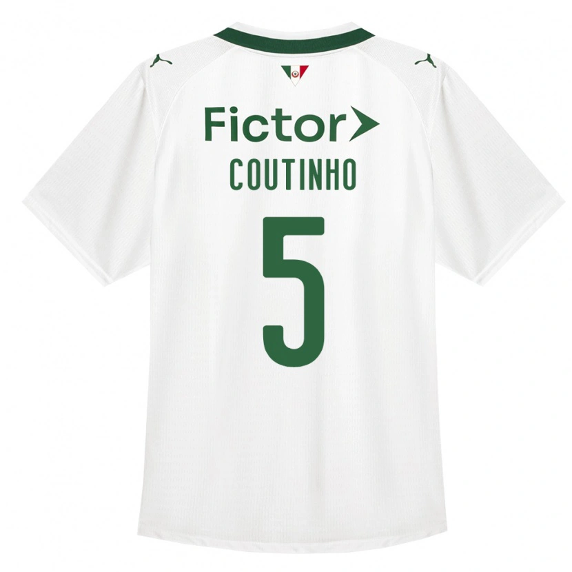 Danxen Hombre Camiseta Rafael Coutinho #5 Verde Blanco 2ª Equipación 2026/27 La Camisa México
