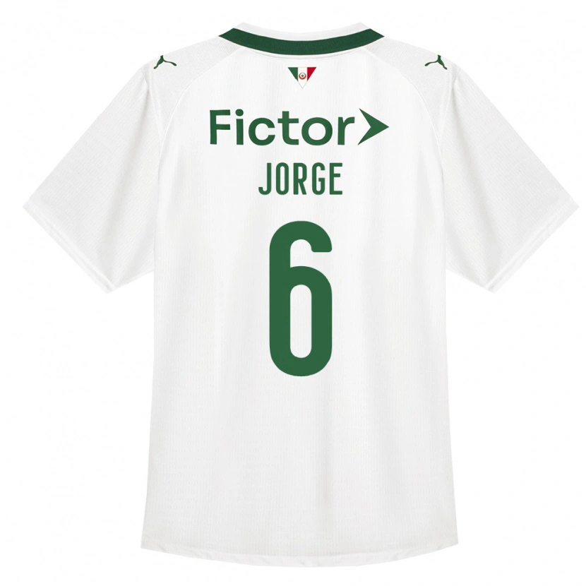 Danxen Hombre Camiseta Jorge #6 Verde Blanco 2ª Equipación 2026/27 La Camisa México