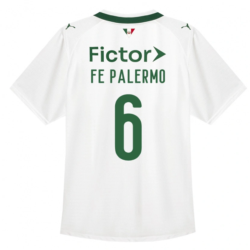 Danxen Hombre Camiseta Fe Palermo #6 Verde Blanco 2ª Equipación 2026/27 La Camisa México