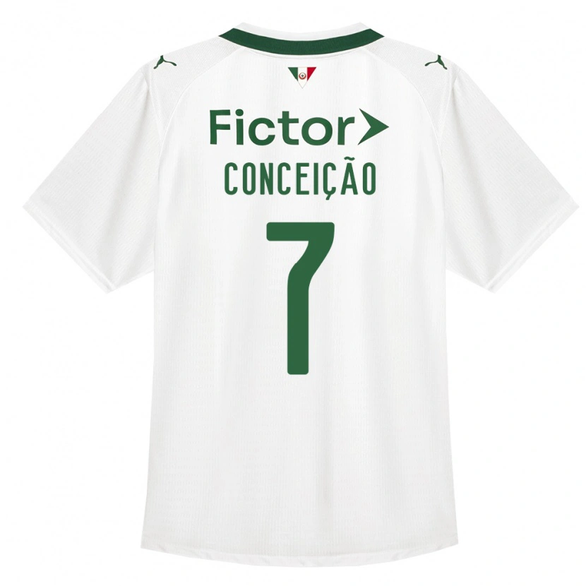 Danxen Hombre Camiseta Eduardo Conceição #7 Verde Blanco 2ª Equipación 2026/27 La Camisa México