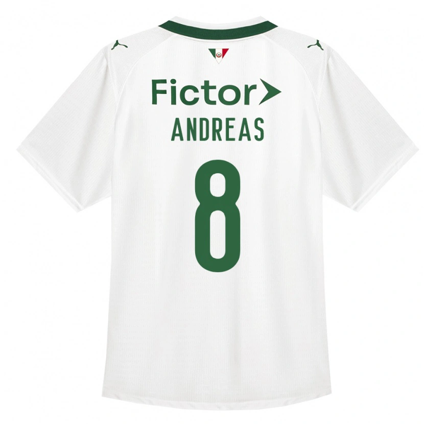Danxen Hombre Camiseta Andreas Pereira #8 Verde Blanco 2ª Equipación 2026/27 La Camisa México