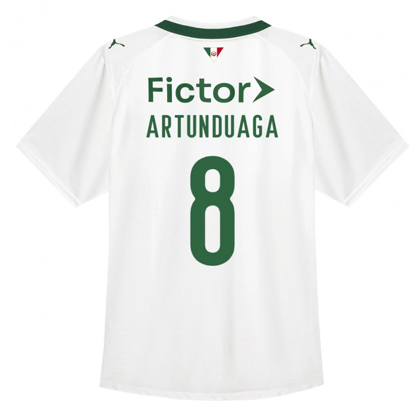 Danxen Hombre Camiseta Grover Artunduaga #8 Verde Blanco 2ª Equipación 2026/27 La Camisa México