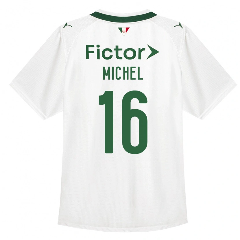 Danxen Hombre Camiseta Michel Cavalcante Fonseca Da Silva #16 Verde Blanco 2ª Equipación 2026/27 La Camisa México