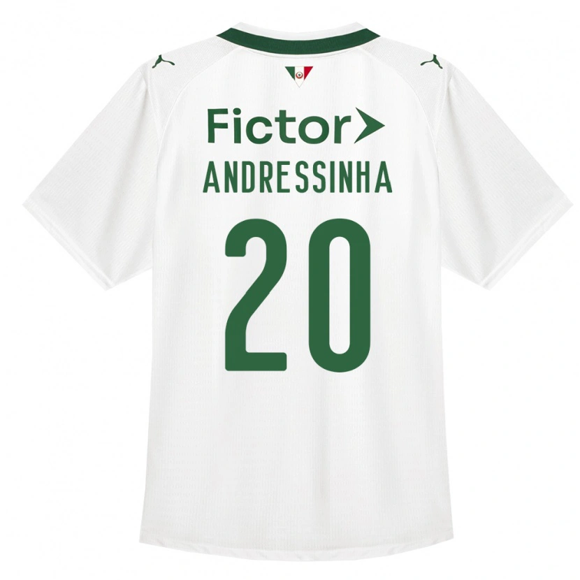 Danxen Hombre Camiseta Andressinha #20 Verde Blanco 2ª Equipación 2026/27 La Camisa México