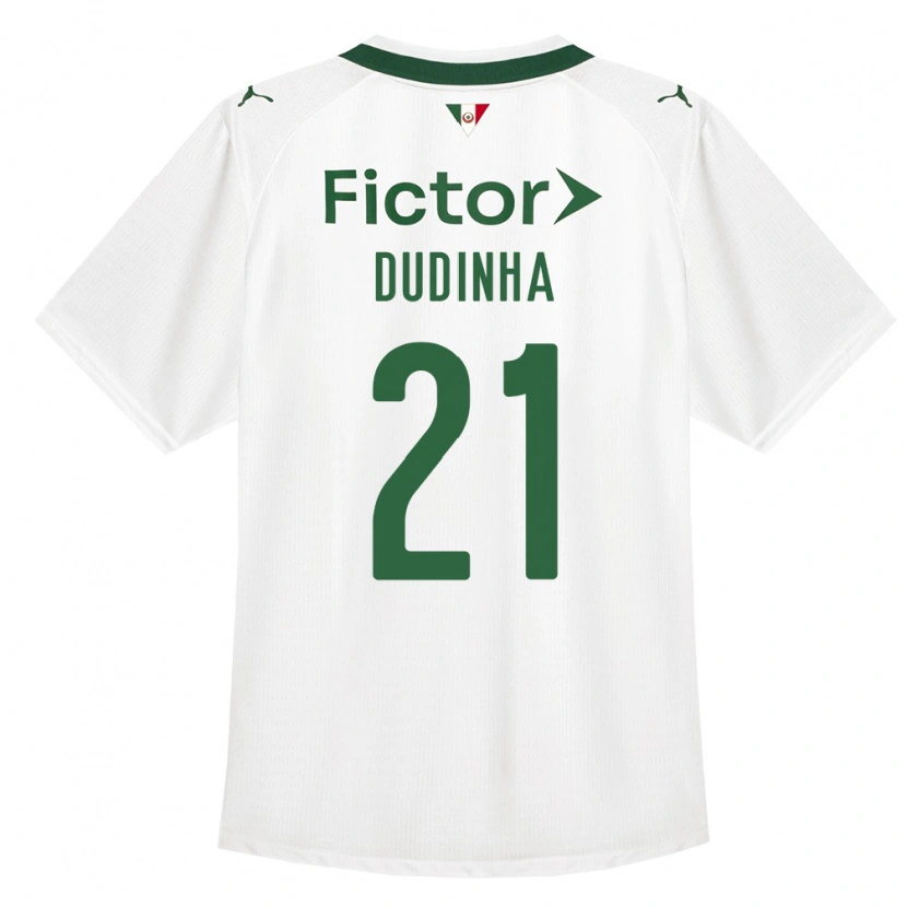 Danxen Hombre Camiseta Dudinha #21 Verde Blanco 2ª Equipación 2026/27 La Camisa México