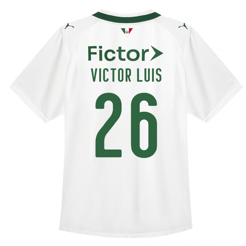 Danxen Hombre Camiseta Victor Luis #26 Verde Blanco 2ª Equipación 2026/27 La Camisa México