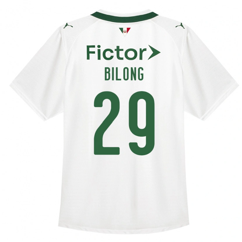 Danxen Hombre Camiseta Miguel Bilong #29 Verde Blanco 2ª Equipación 2026/27 La Camisa México