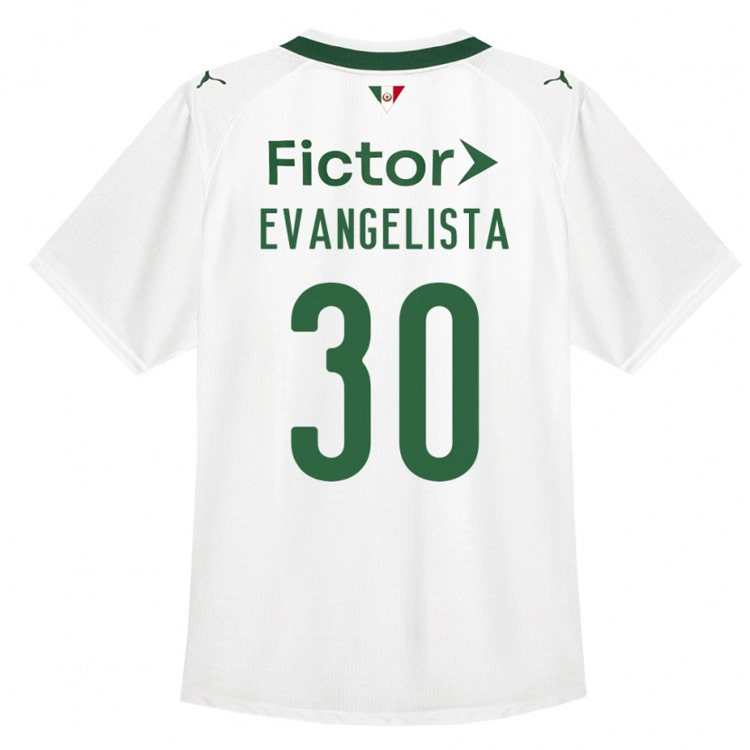 Danxen Hombre Camiseta Lucas Evangelista #30 Verde Blanco 2ª Equipación 2026/27 La Camisa México