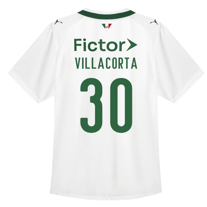 Danxen Hombre Camiseta Rodrigo Villacorta #30 Verde Blanco 2ª Equipación 2026/27 La Camisa México