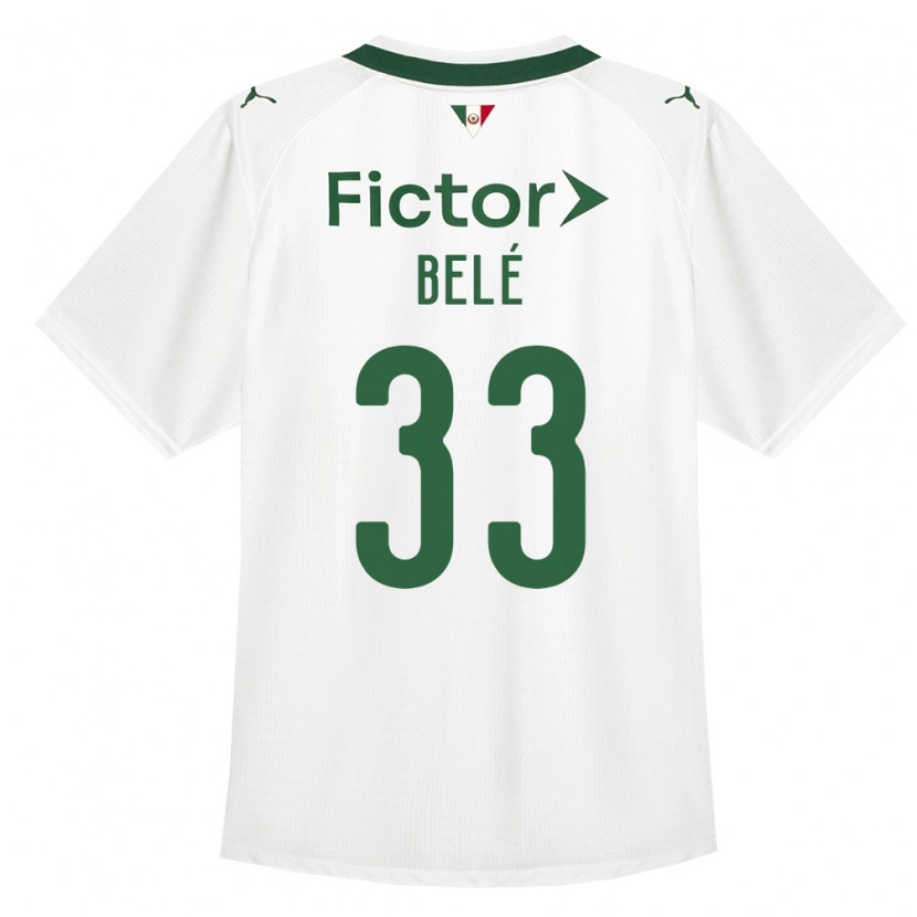 Danxen Hombre Camiseta Erick Belé #33 Verde Blanco 2ª Equipación 2026/27 La Camisa México
