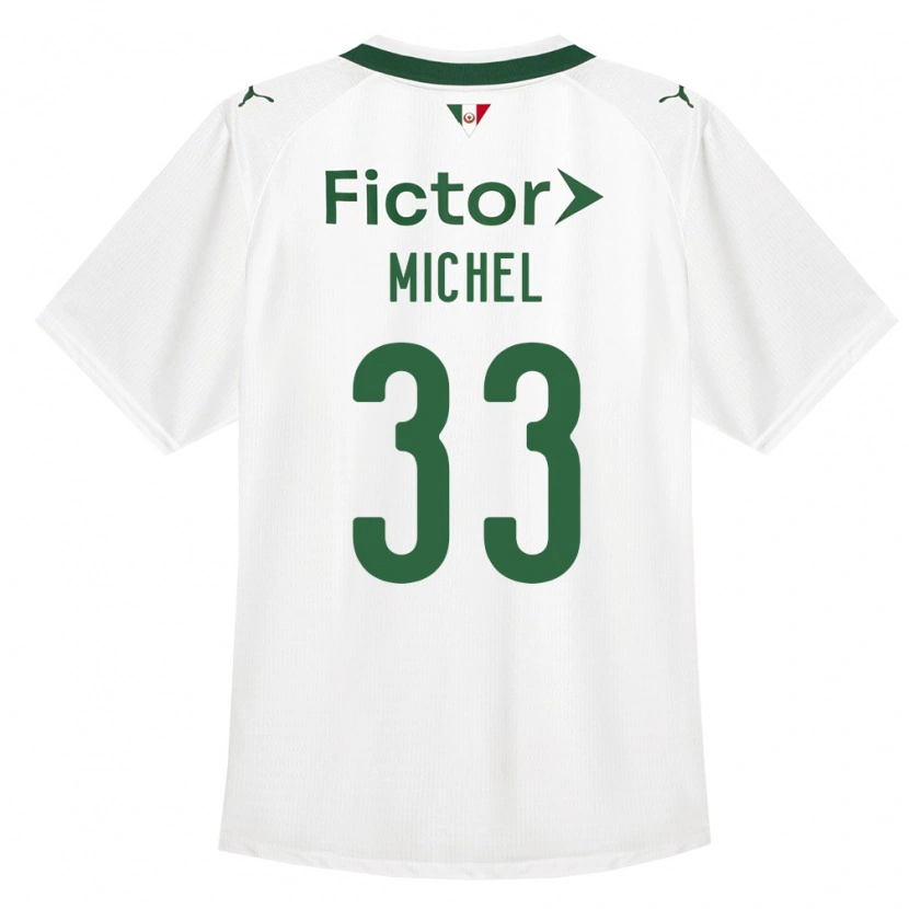 Danxen Hombre Camiseta Michel #33 Verde Blanco 2ª Equipación 2026/27 La Camisa México