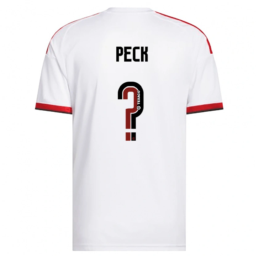 Danxen Hombre Camiseta Maria Peck #0 Blanco Rojo Negro 2ª Equipación 2026/27 La Camisa México