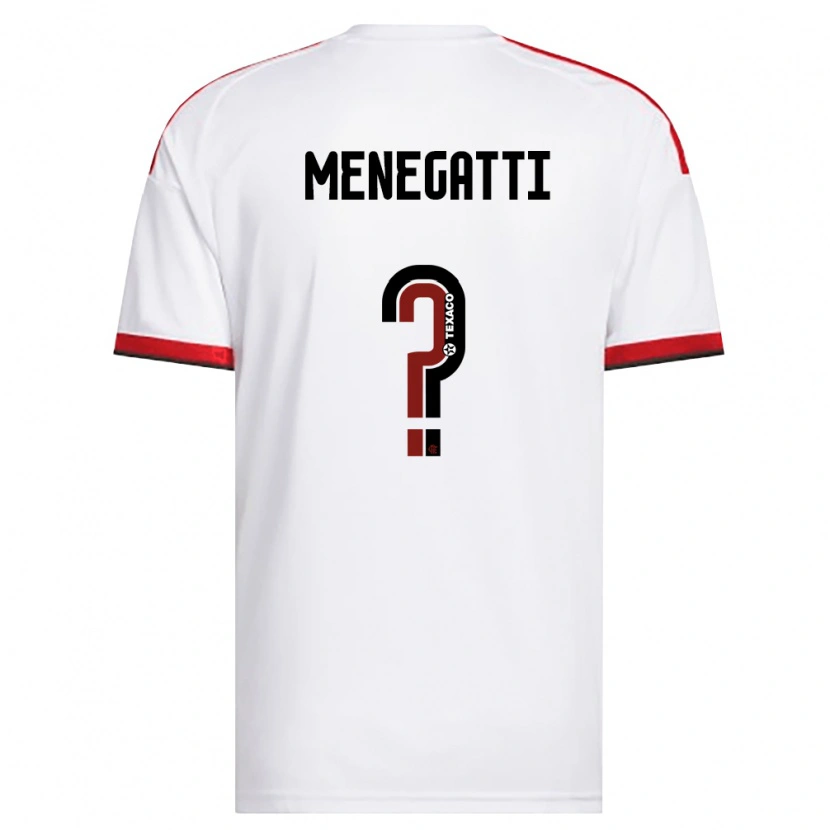 Danxen Hombre Camiseta Kauan Menegatti #0 Blanco Rojo Negro 2ª Equipación 2026/27 La Camisa México