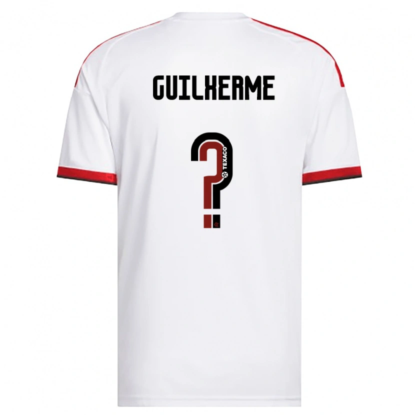 Danxen Hombre Camiseta Guilherme Teixeira #0 Blanco Rojo Negro 2ª Equipación 2026/27 La Camisa México