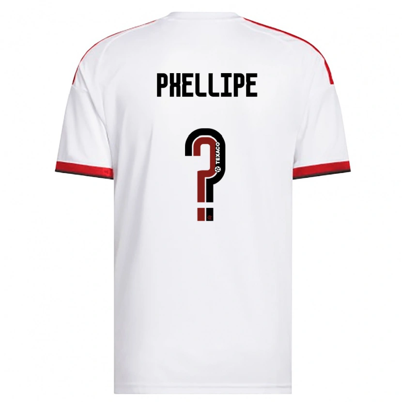 Danxen Hombre Camiseta Phellipe #0 Blanco Rojo Negro 2ª Equipación 2026/27 La Camisa México