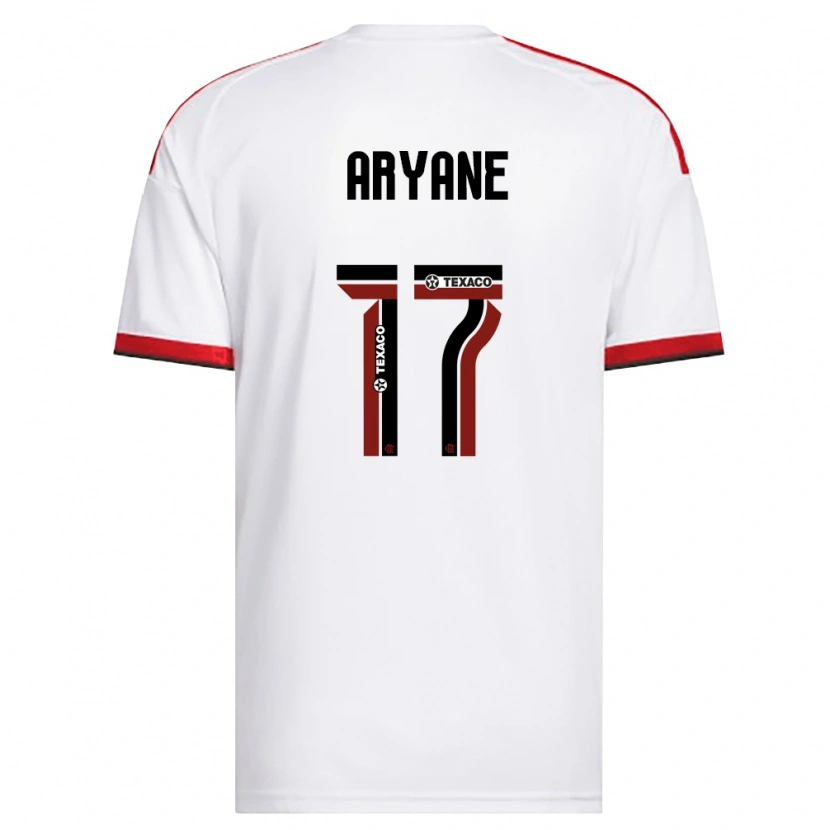 Danxen Hombre Camiseta Aryane #17 Blanco Rojo Negro 2ª Equipación 2026/27 La Camisa México