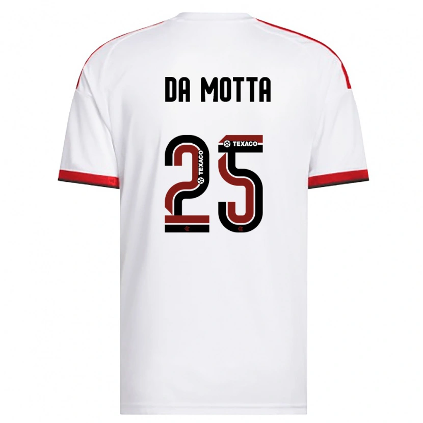 Danxen Hombre Camiseta Piris Da Motta #25 Blanco Rojo Negro 2ª Equipación 2026/27 La Camisa México