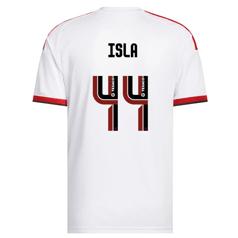 Danxen Hombre Camiseta Mauricio Isla #44 Blanco Rojo Negro 2ª Equipación 2026/27 La Camisa México