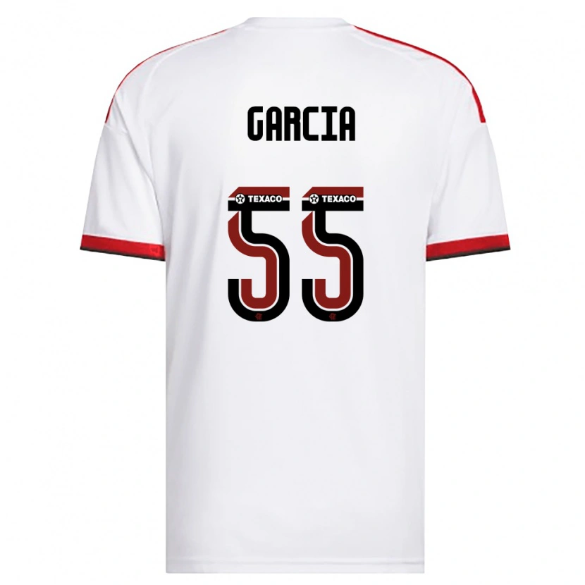 Danxen Hombre Camiseta Caio Garcia #55 Blanco Rojo Negro 2ª Equipación 2026/27 La Camisa México