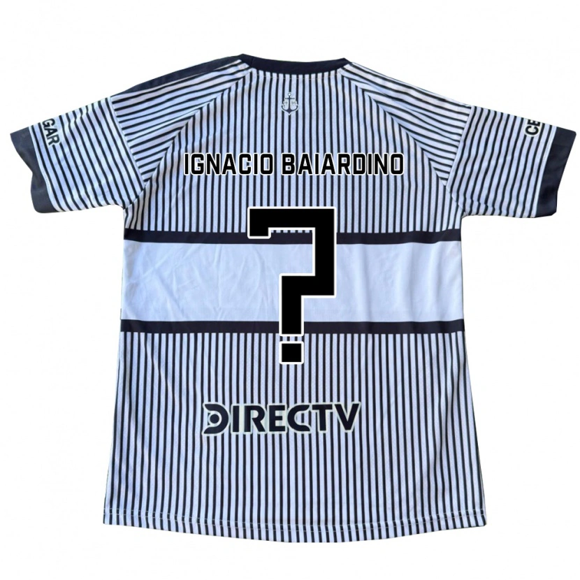 Danxen Hombre Camiseta Juan Ignacio Baiardino #0 Blanco Negro Amarillo 2ª Equipación 2026/27 La Camisa México