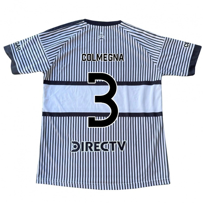 Danxen Hombre Camiseta Agustín Colmegna #3 Blanco Negro Amarillo 2ª Equipación 2026/27 La Camisa México