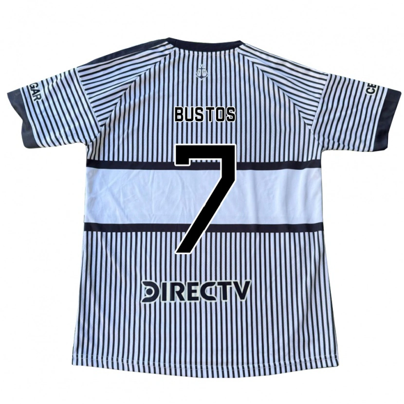 Danxen Hombre Camiseta Tomás Bustos #7 Blanco Negro Amarillo 2ª Equipación 2026/27 La Camisa México