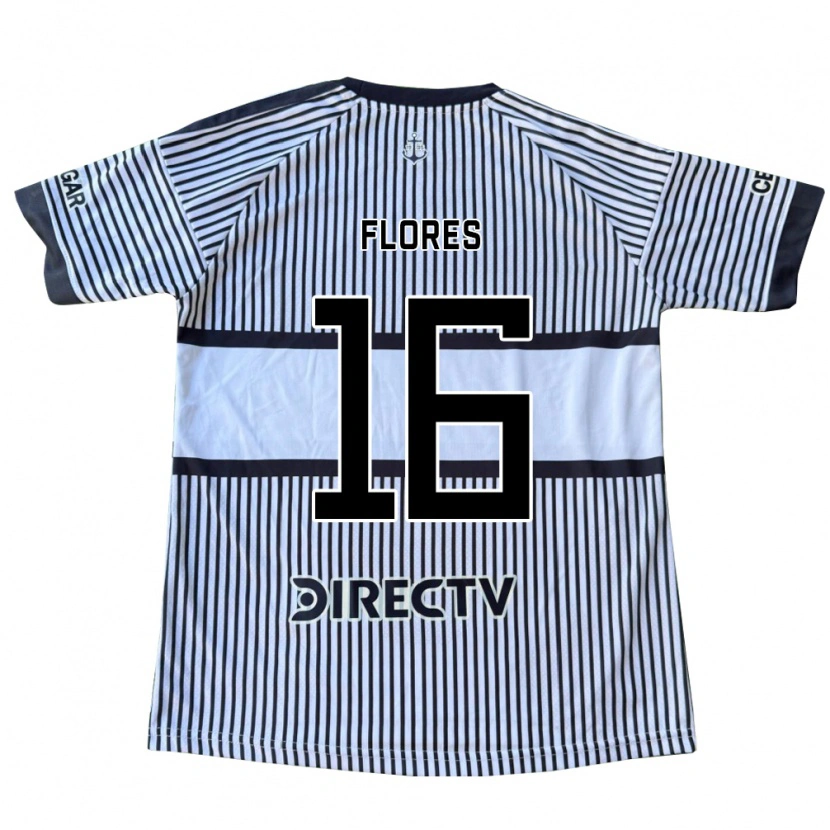 Danxen Hombre Camiseta Eugenia Flores #16 Blanco Negro Amarillo 2ª Equipación 2026/27 La Camisa México