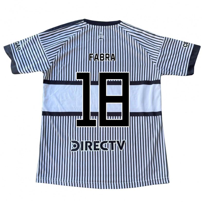 Danxen Hombre Camiseta Frank Fabra #18 Blanco Negro Amarillo 2ª Equipación 2026/27 La Camisa México