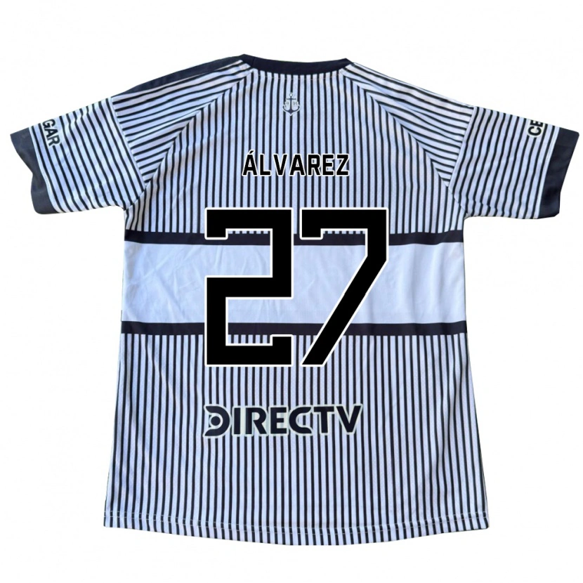 Danxen Hombre Camiseta Violeta Álvarez #27 Blanco Negro Amarillo 2ª Equipación 2026/27 La Camisa México