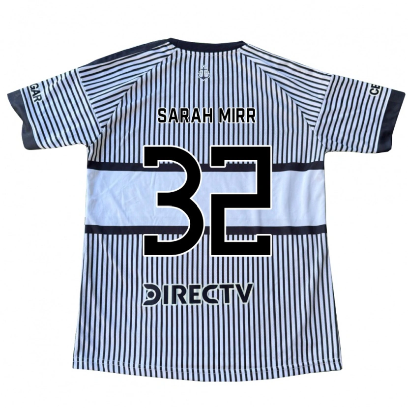 Danxen Hombre Camiseta Sarah Mirr #32 Blanco Negro Amarillo 2ª Equipación 2026/27 La Camisa México
