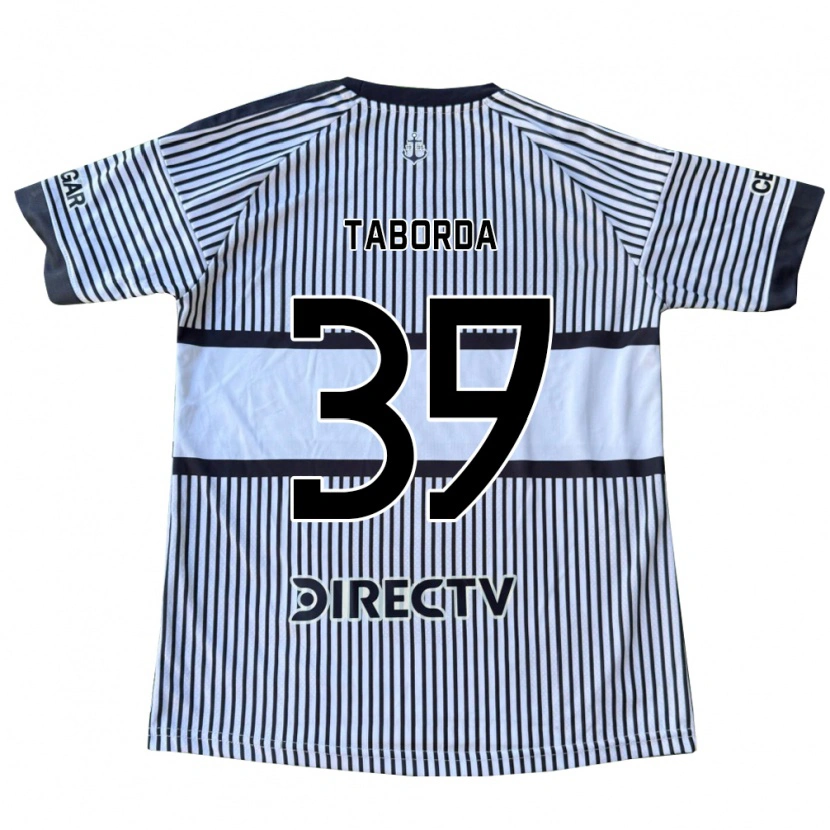 Danxen Hombre Camiseta Vicente Taborda #39 Blanco Negro Amarillo 2ª Equipación 2026/27 La Camisa México