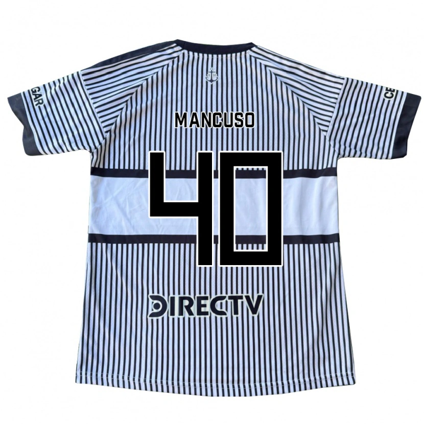 Danxen Hombre Camiseta Eros Mancuso #40 Blanco Negro Amarillo 2ª Equipación 2026/27 La Camisa México